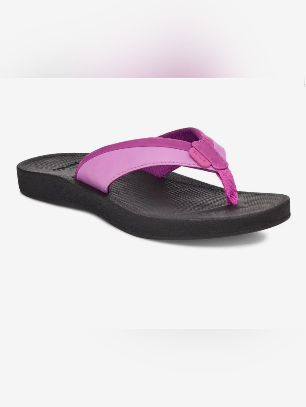 NEW! Sanuk Women’s Pink Purple Thong Sandal